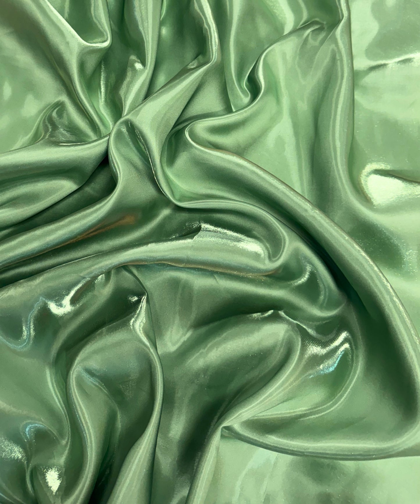 Sage Liquid Bridal Satin