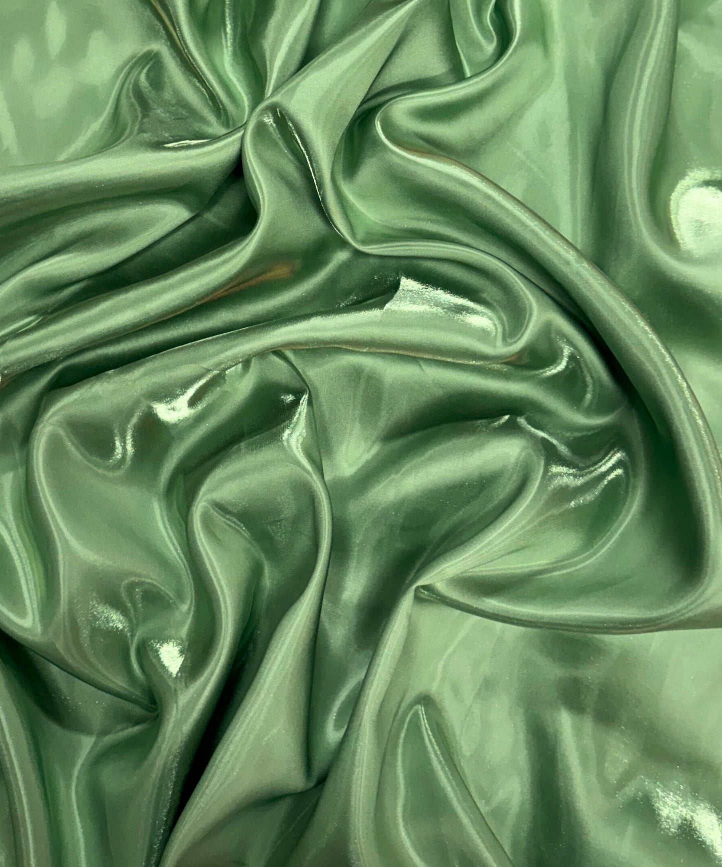 Sage Liquid Bridal Satin