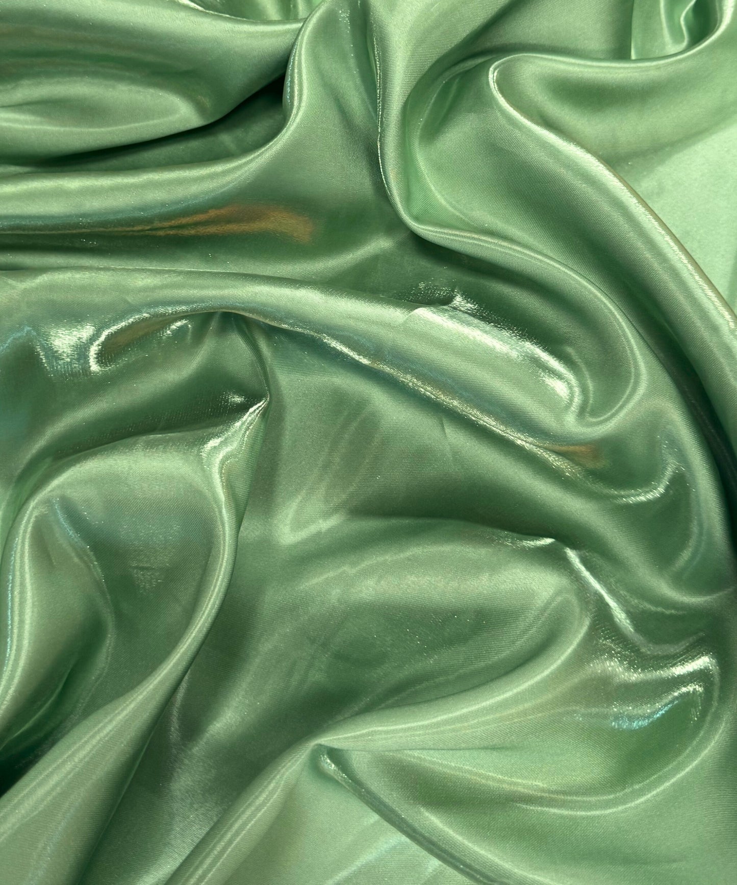 Sage Liquid Bridal Satin