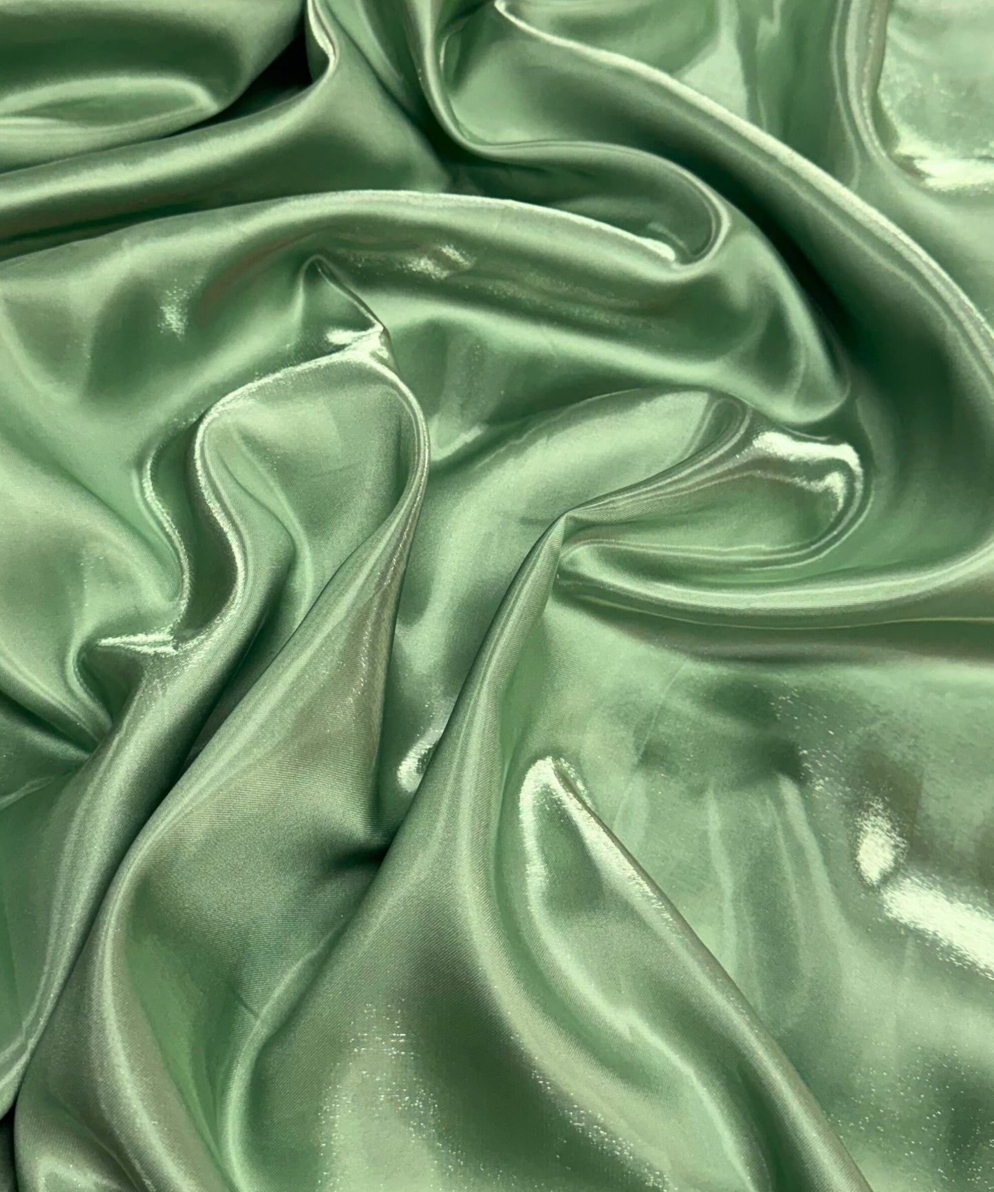 Sage Liquid Bridal Satin