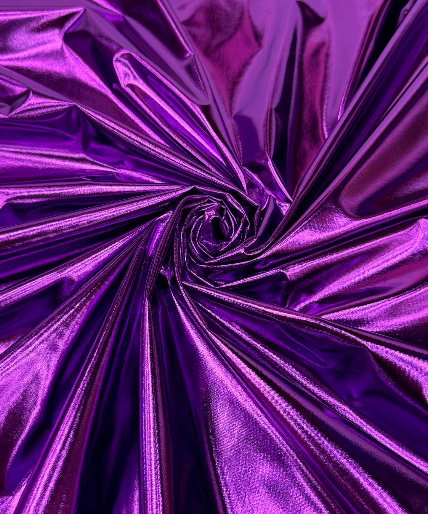 Purple Metallic Stretch Foil Lame