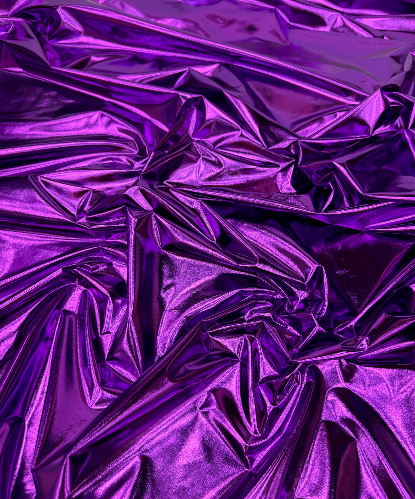Purple Metallic Stretch Foil Lame