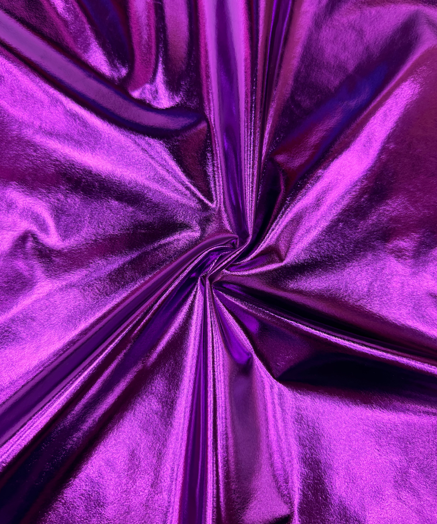 Purple Metallic Stretch Foil Lame fabric