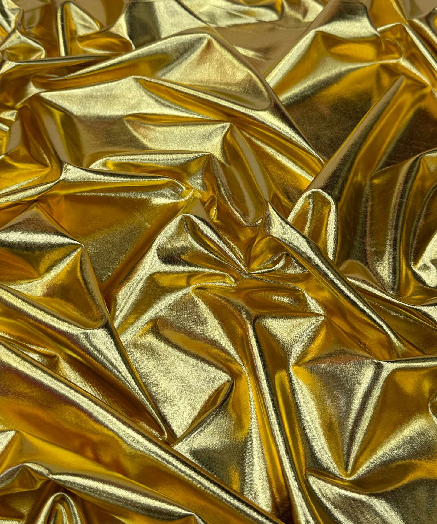 Gold Metallic Stretch Foil Lame