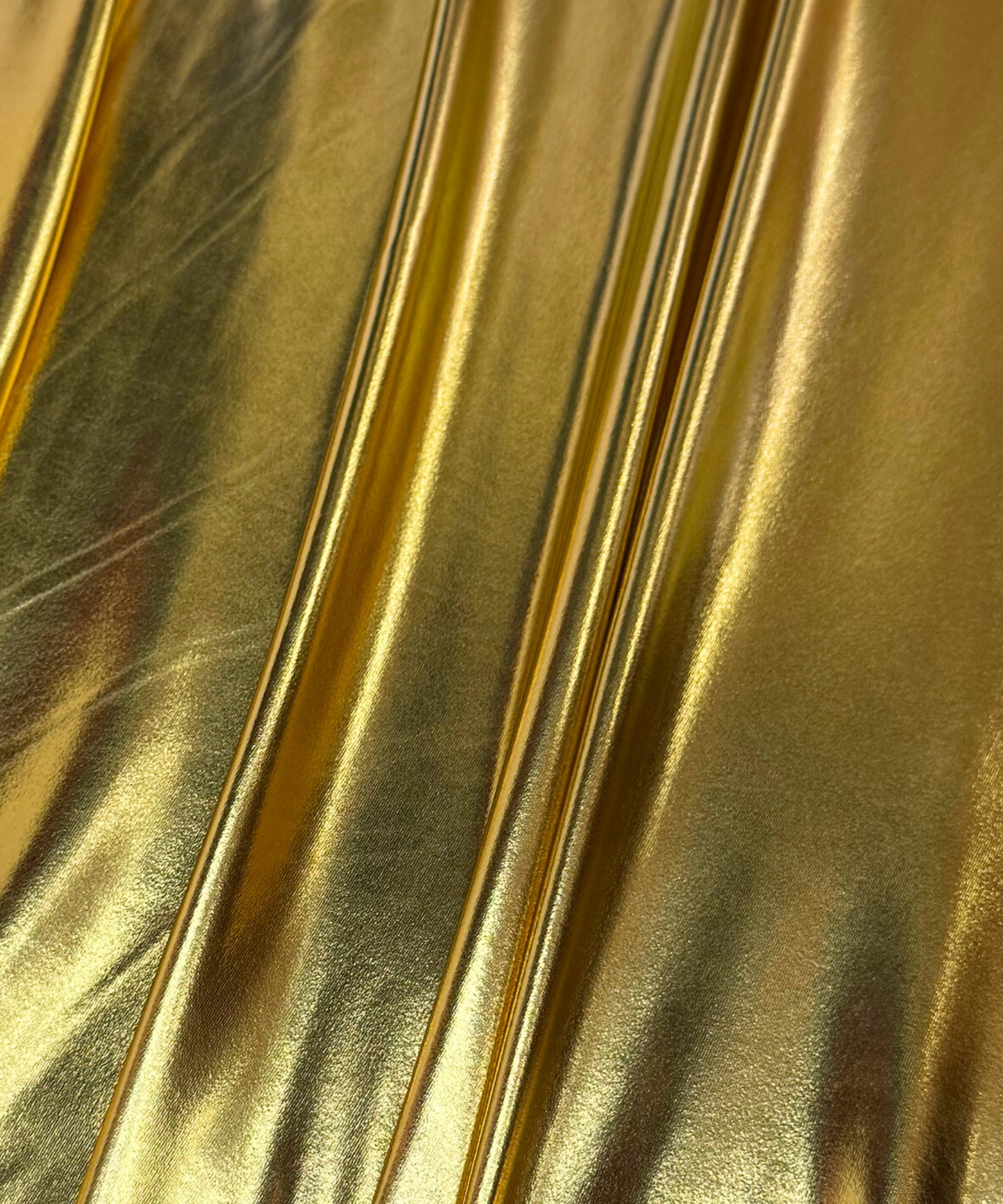 Gold Metallic Stretch Foil Lame