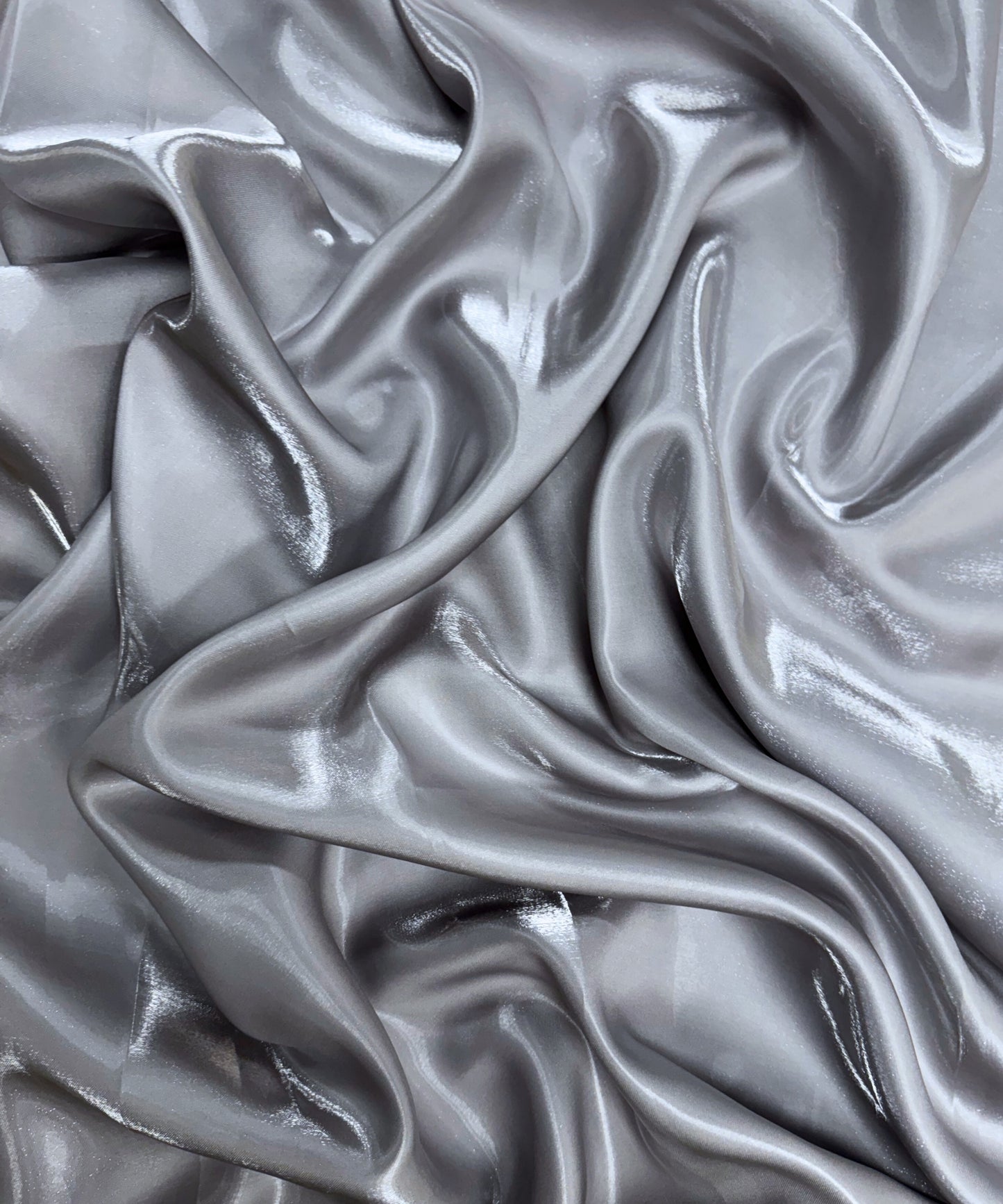 Silver Liquid Bridal Satin