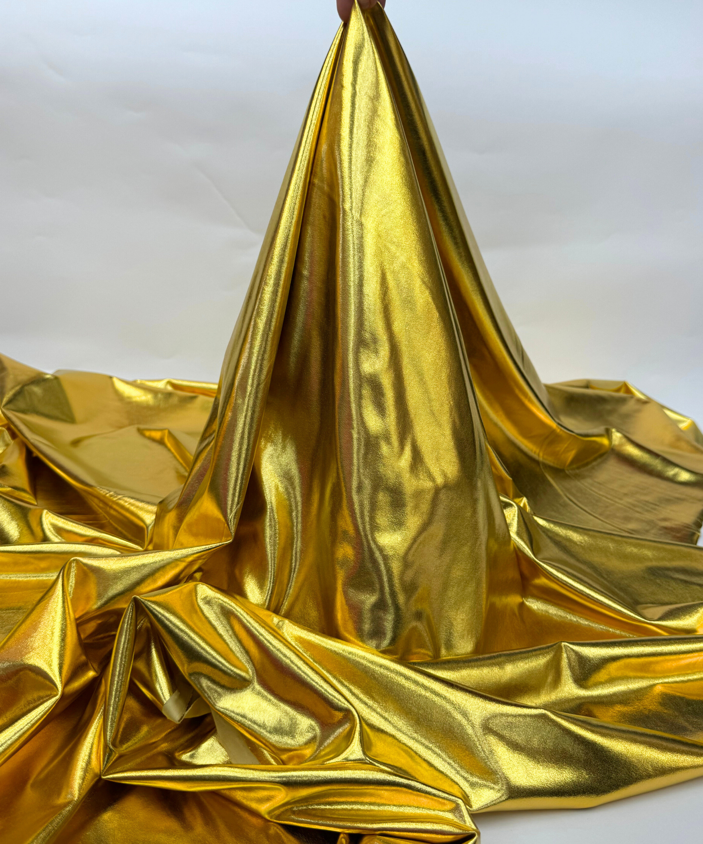 Gold Metallic Stretch Foil Lame