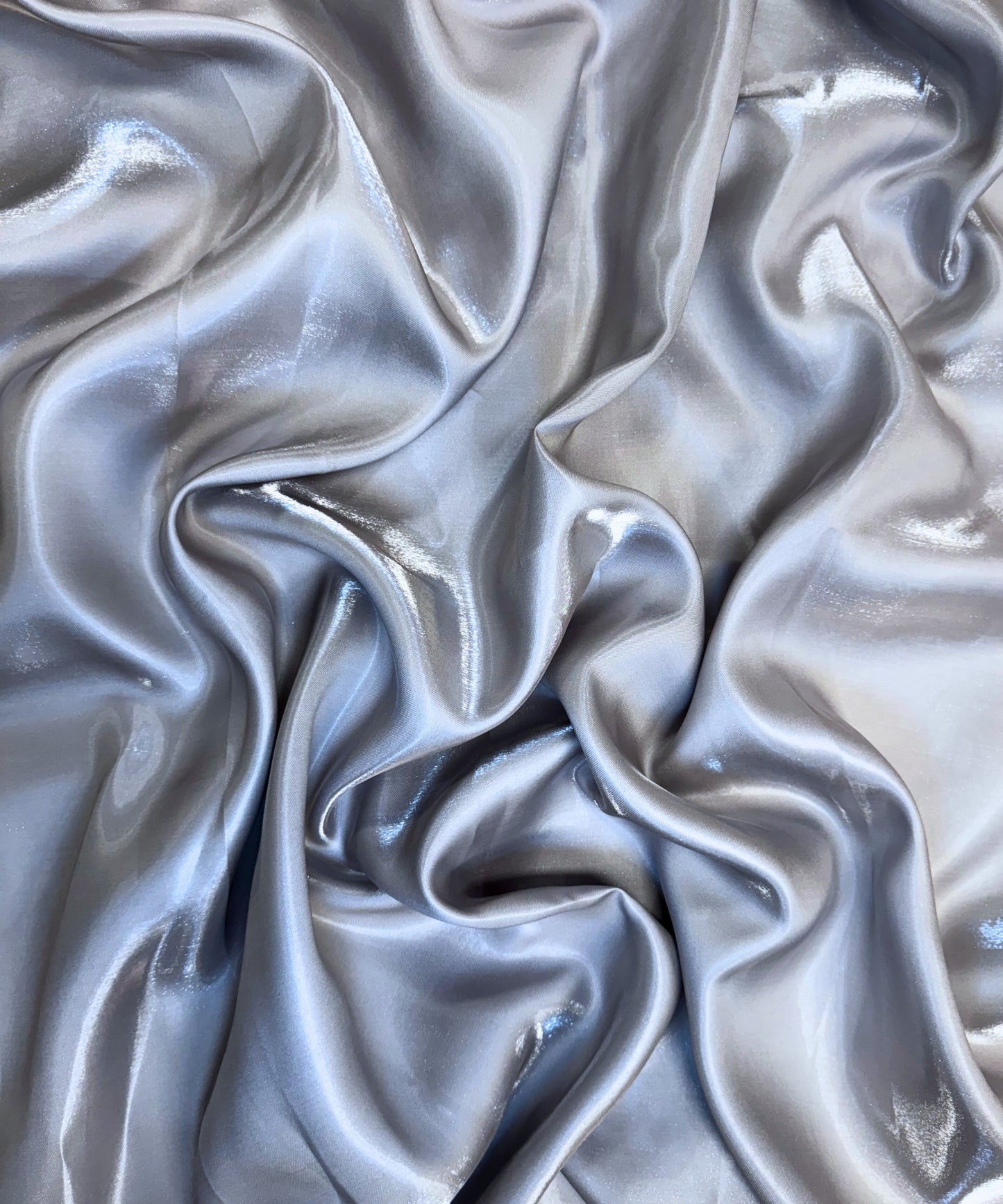 Silver Liquid Bridal Satin