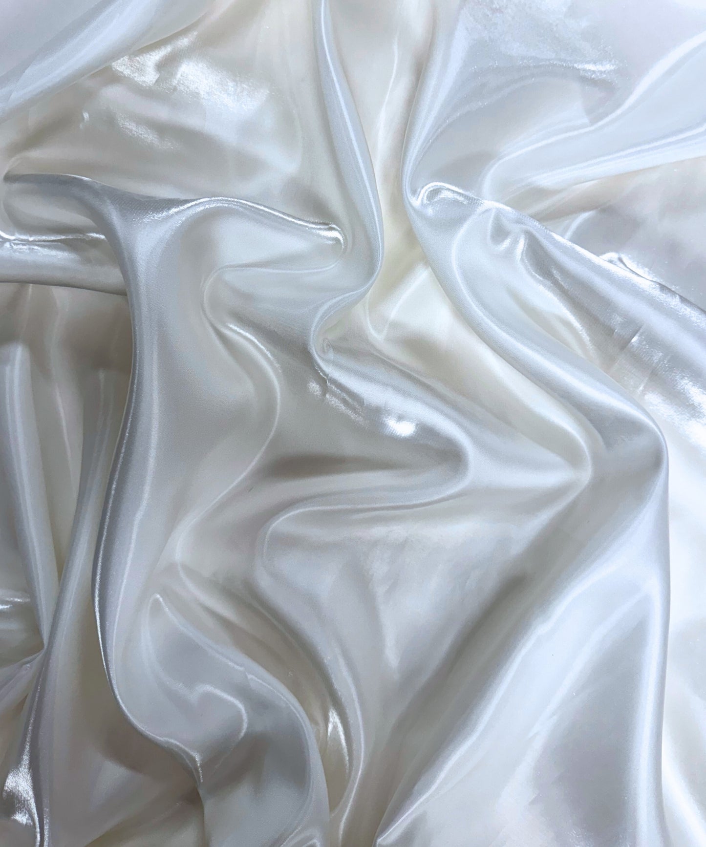 White Liquid Bridal Satin