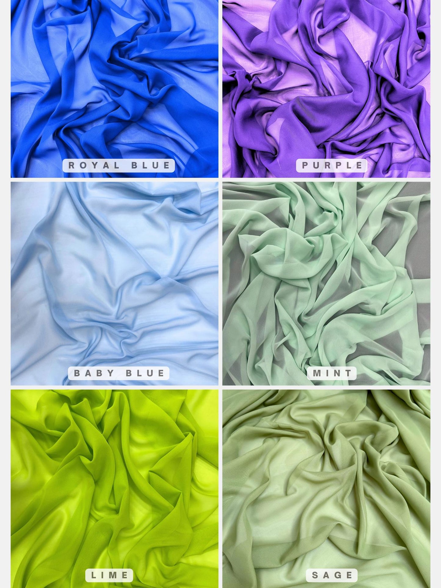 Multi Chiffon Fabric