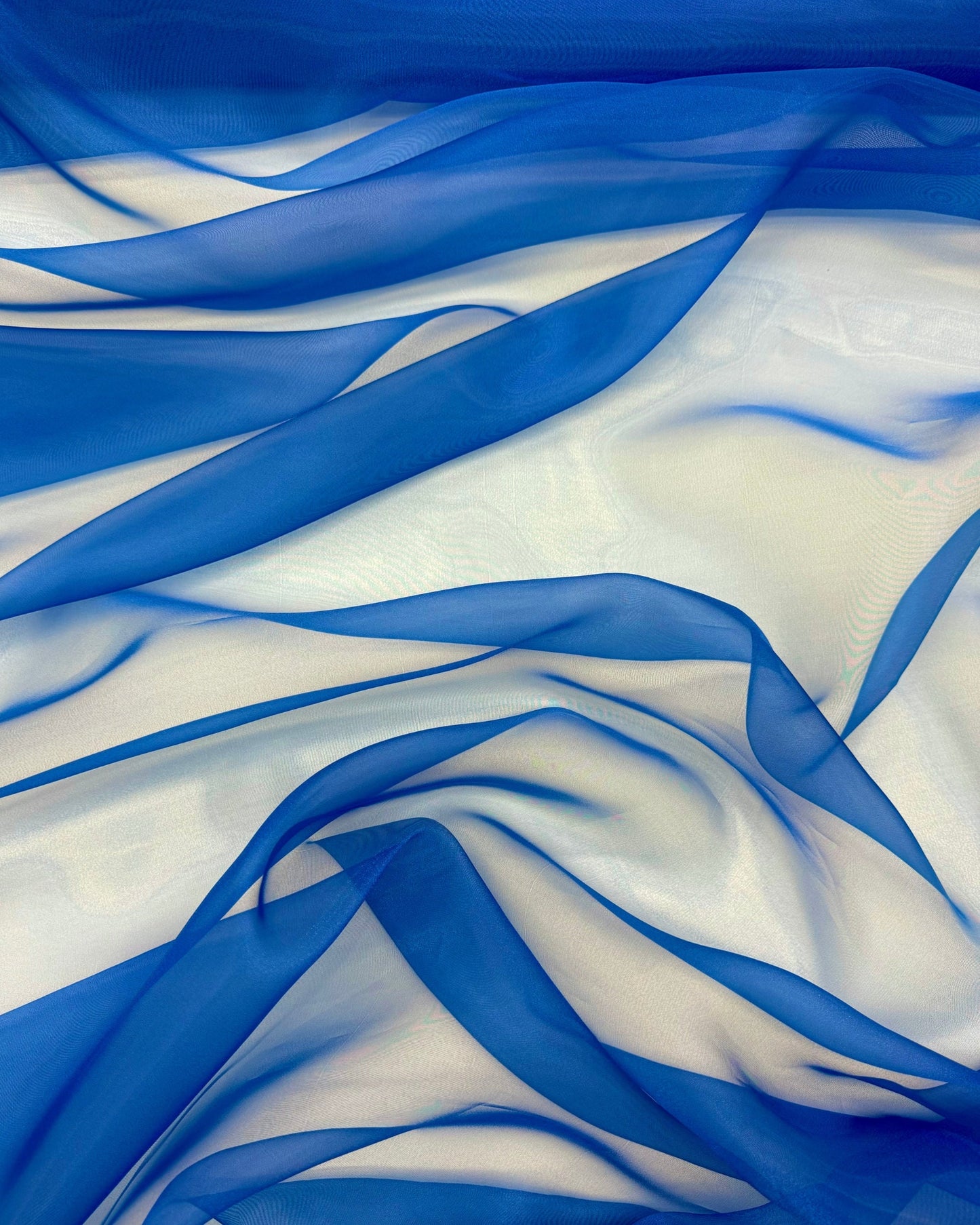 Royal Blue Crystal Organza