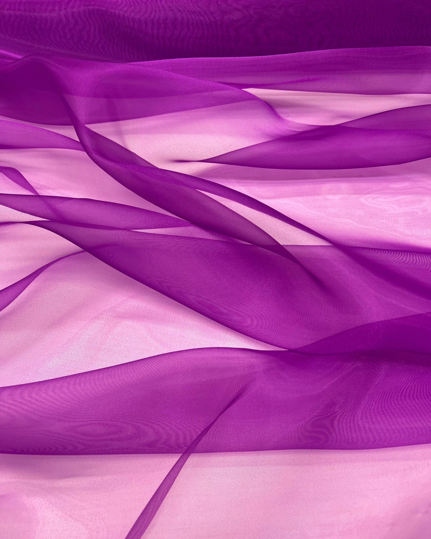 Magenta Crystal Organza