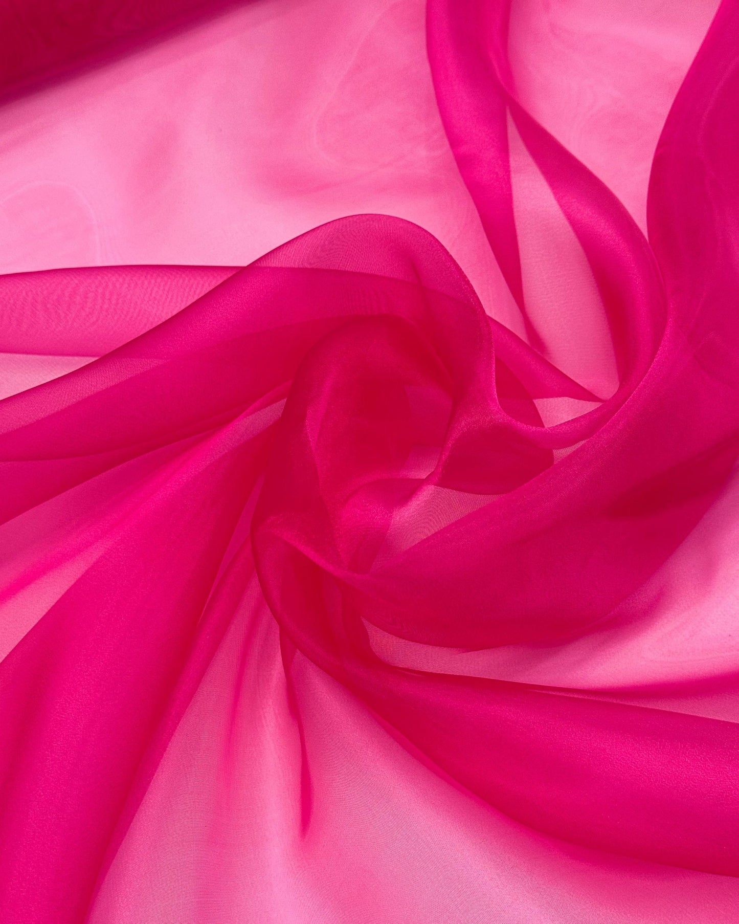 Hot Pink Crystal Organza