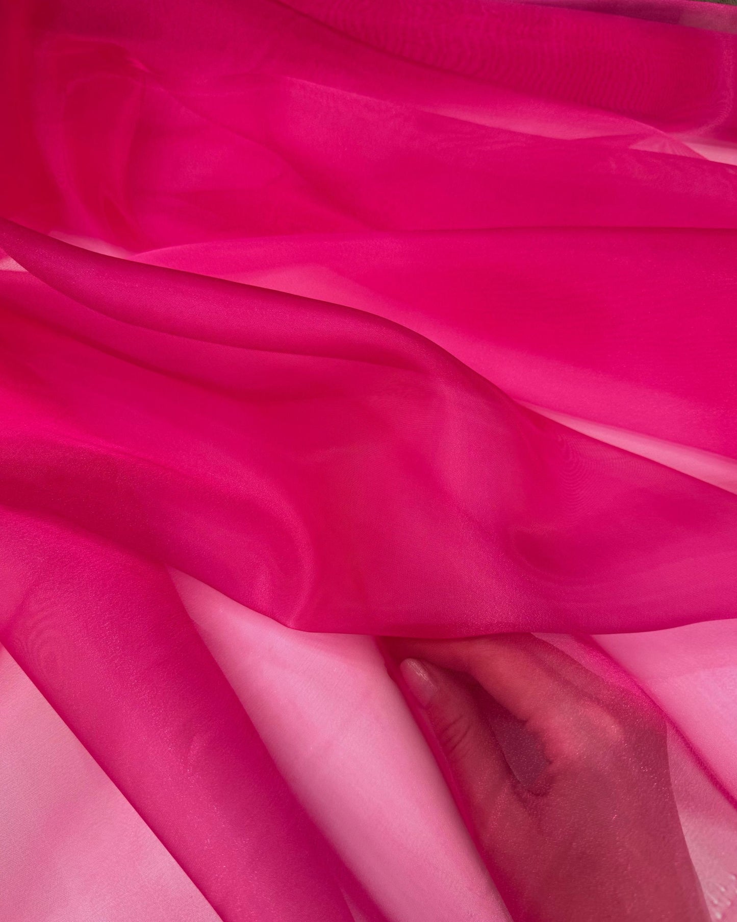 Fuchsia Crystal Organza