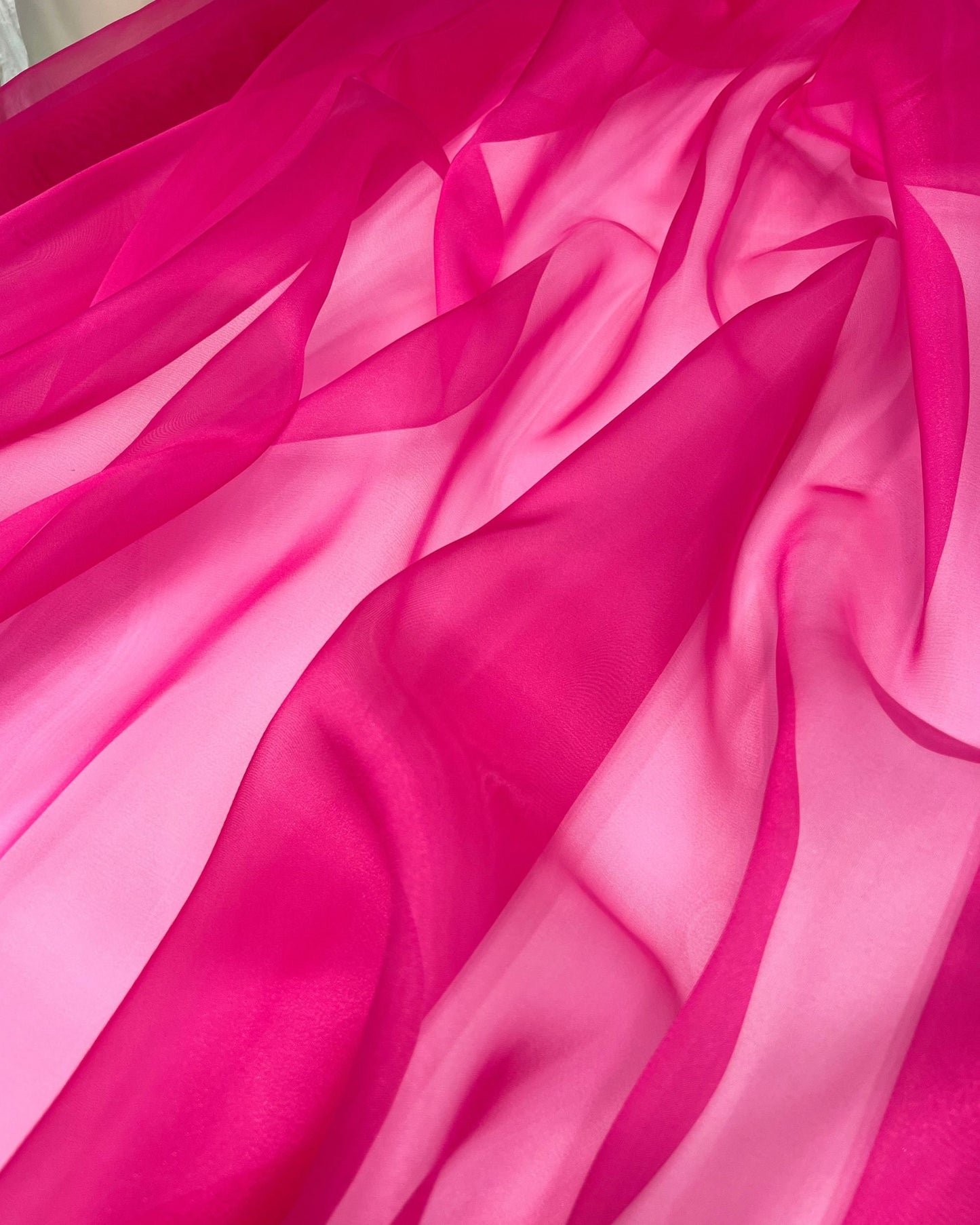 Fuchsia Crystal Organza
