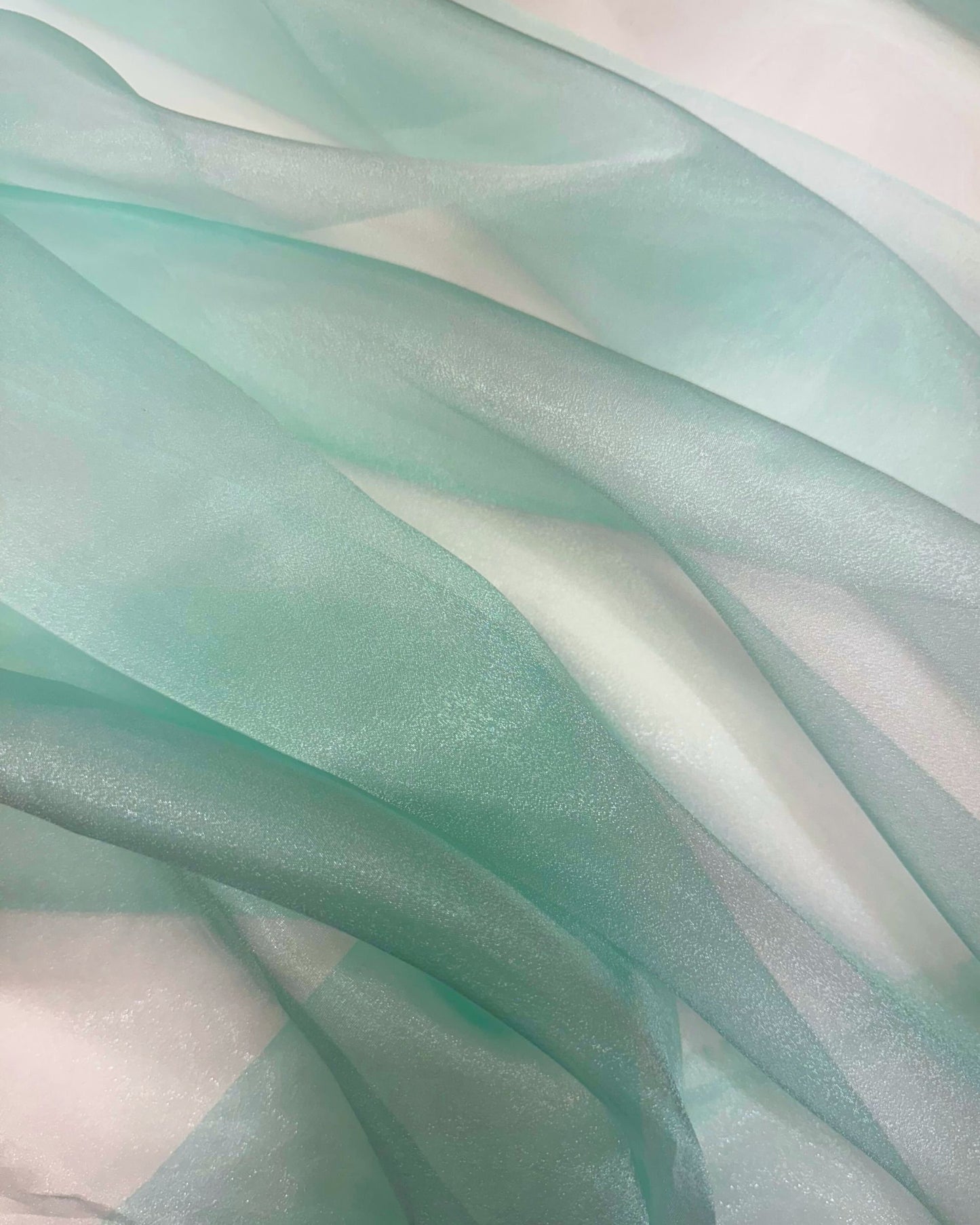 Mint Crystal Organza