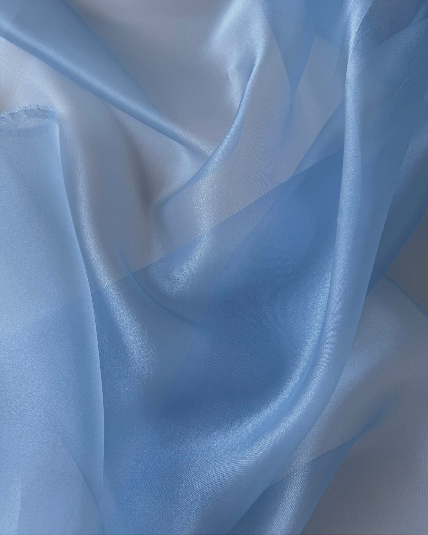 Baby Blue Crystal Organza