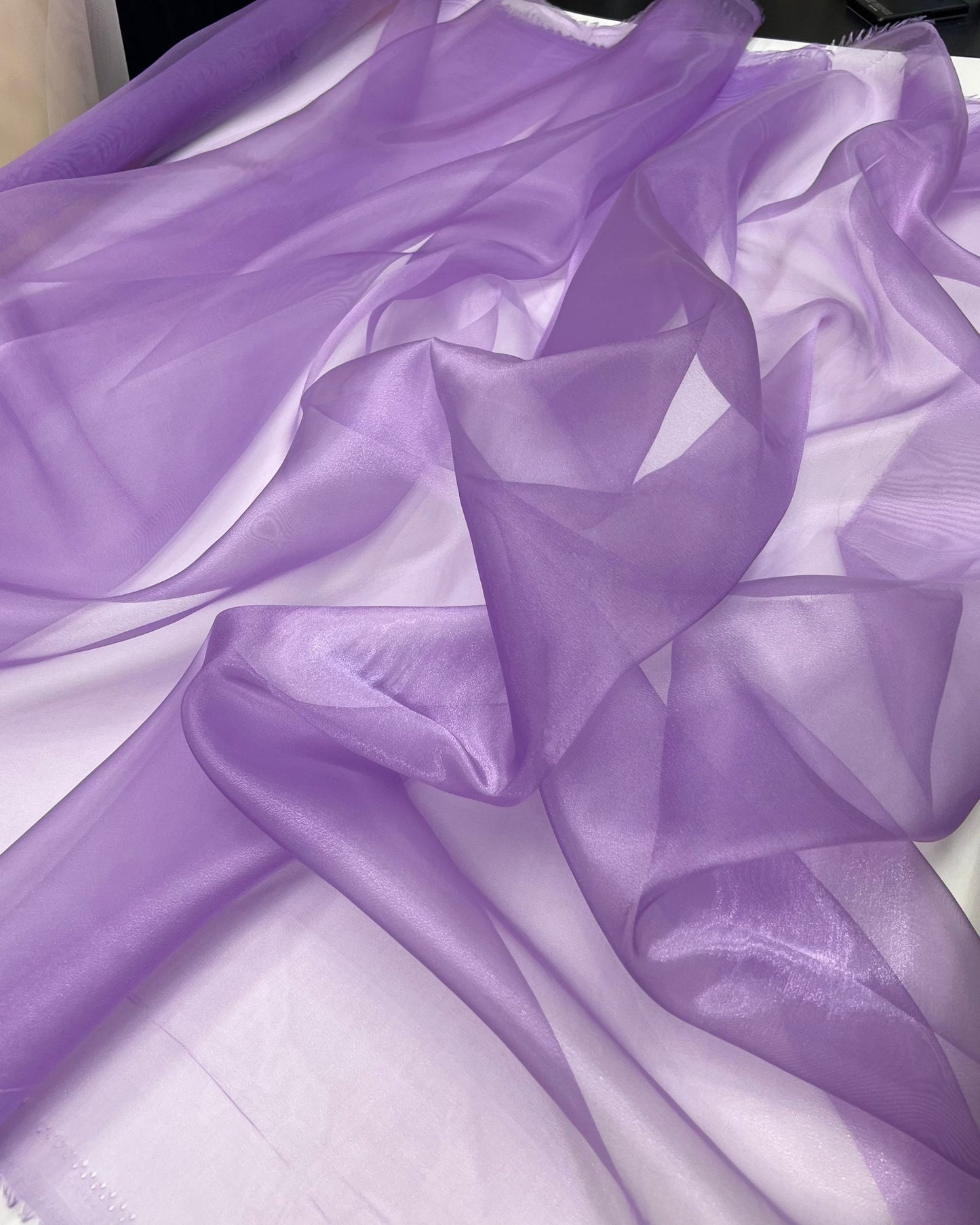 Lavender Crystal Organza