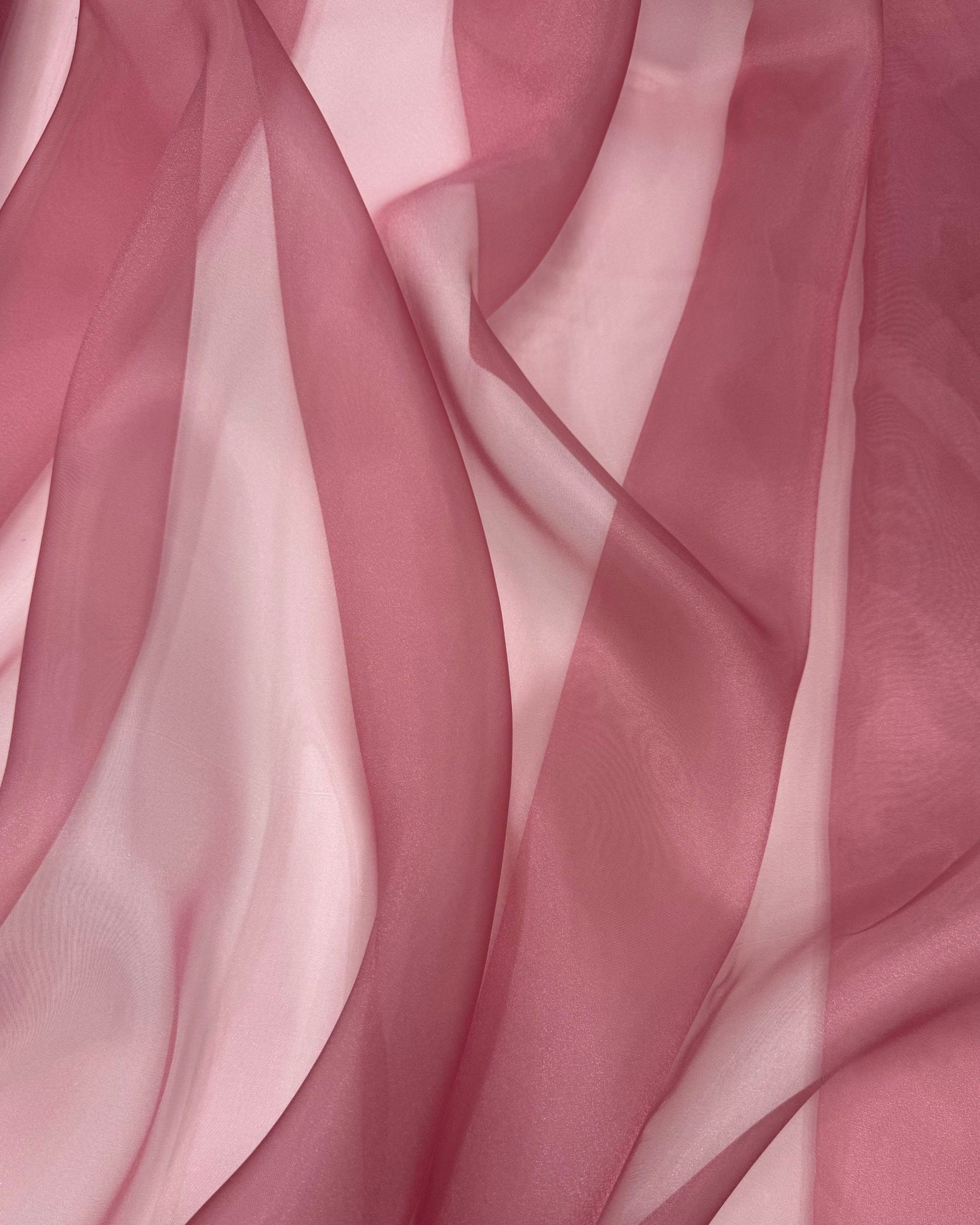 Dusty Rose Crystal Organza