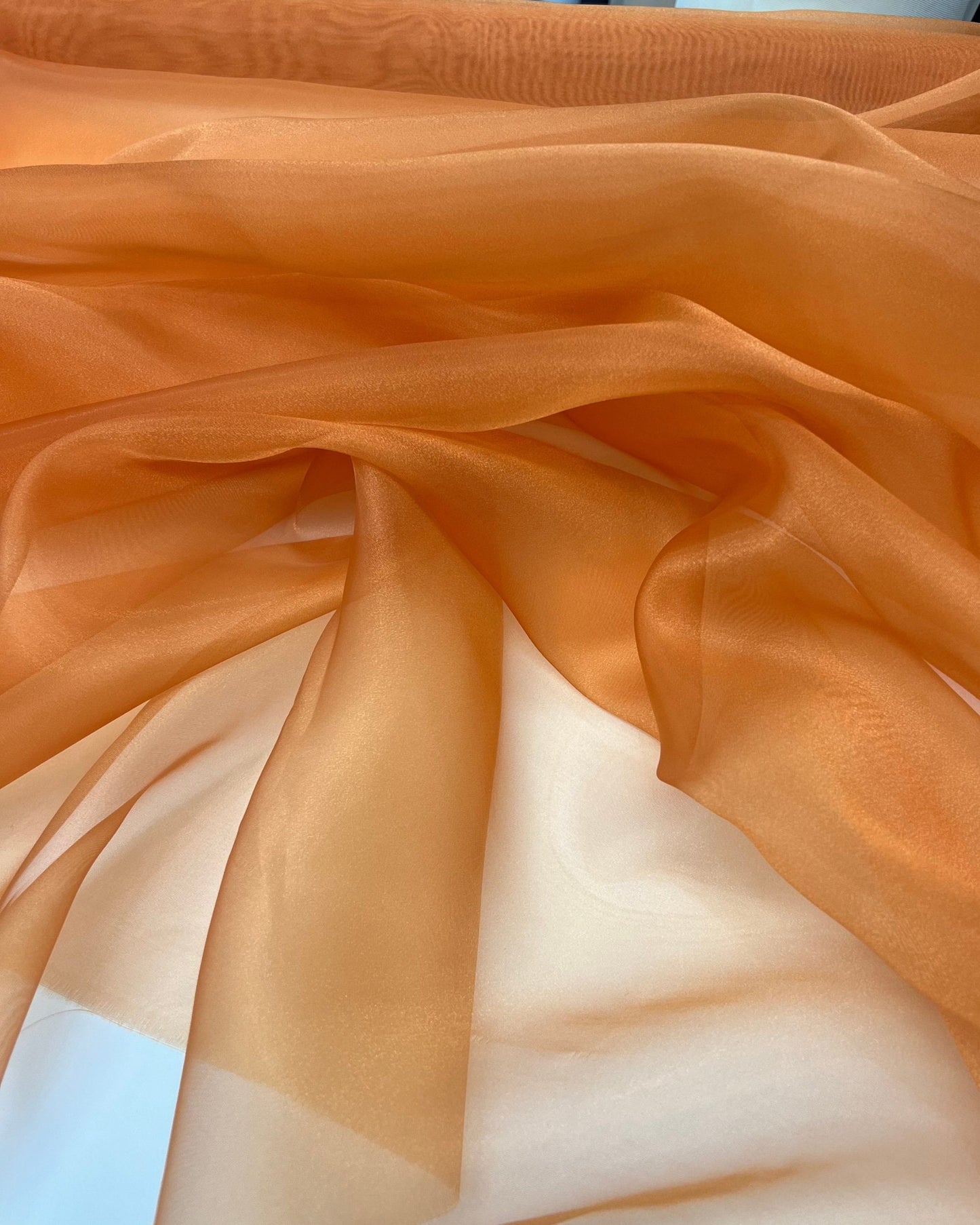 Orange Crystal Organza