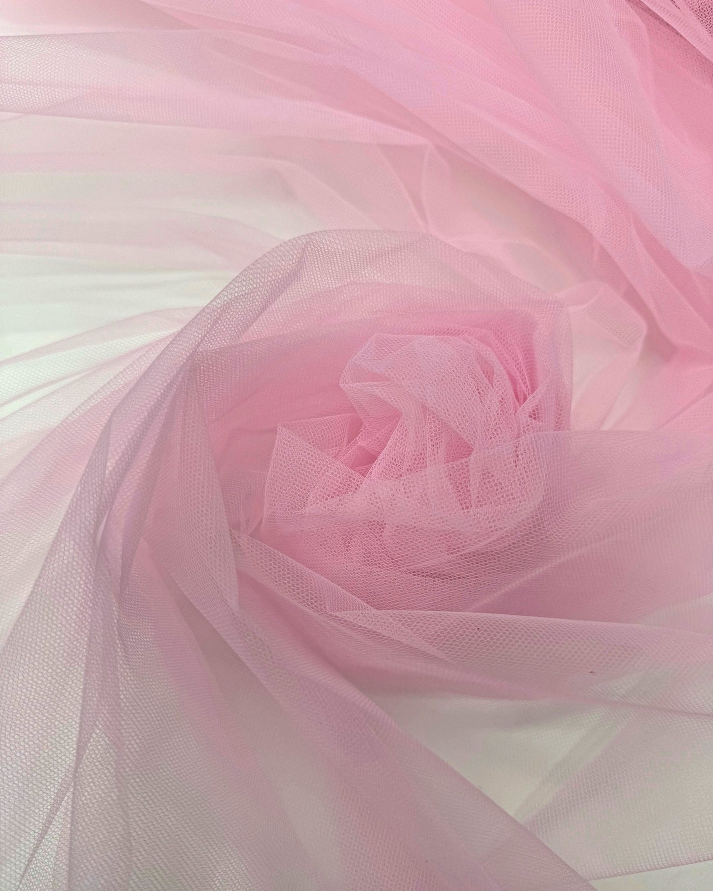 baby pink stretch tulle