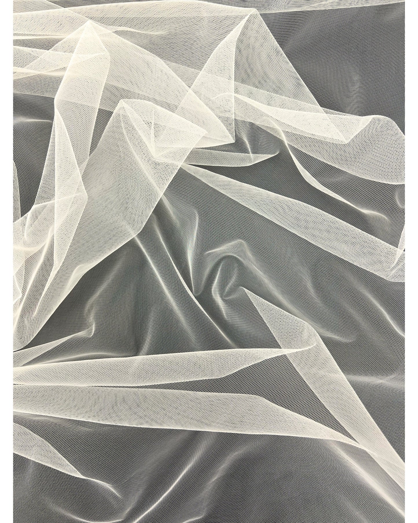 ivory stretch mesh fabric