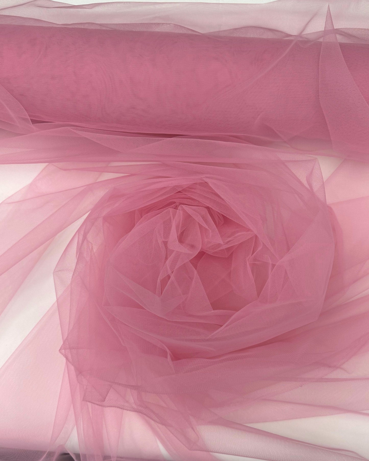 Pink Stretch Netting Fabric