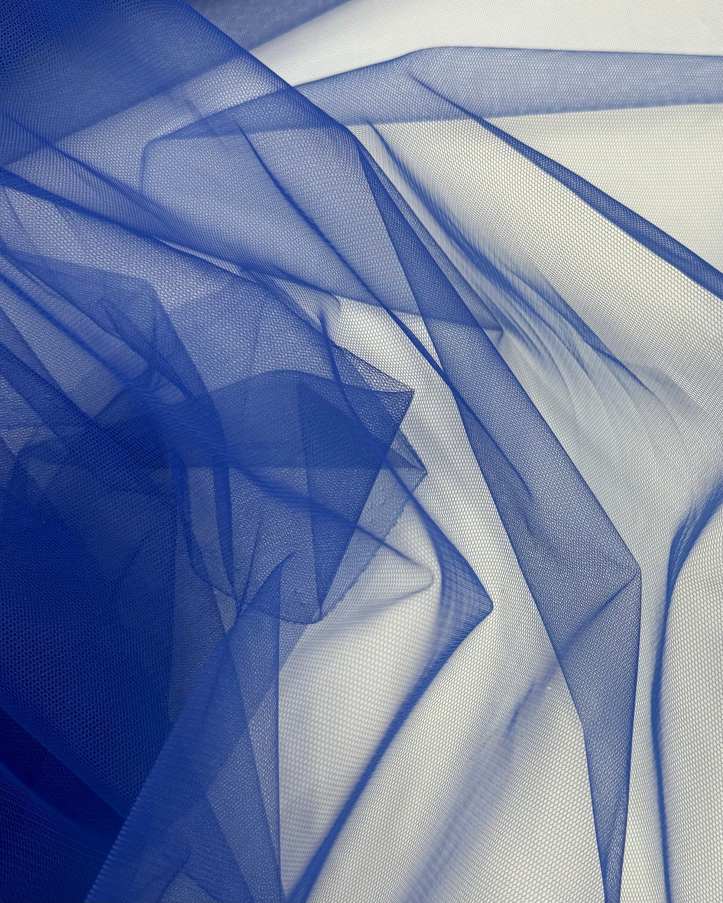 Royal Blue Stretch Netting Fabric