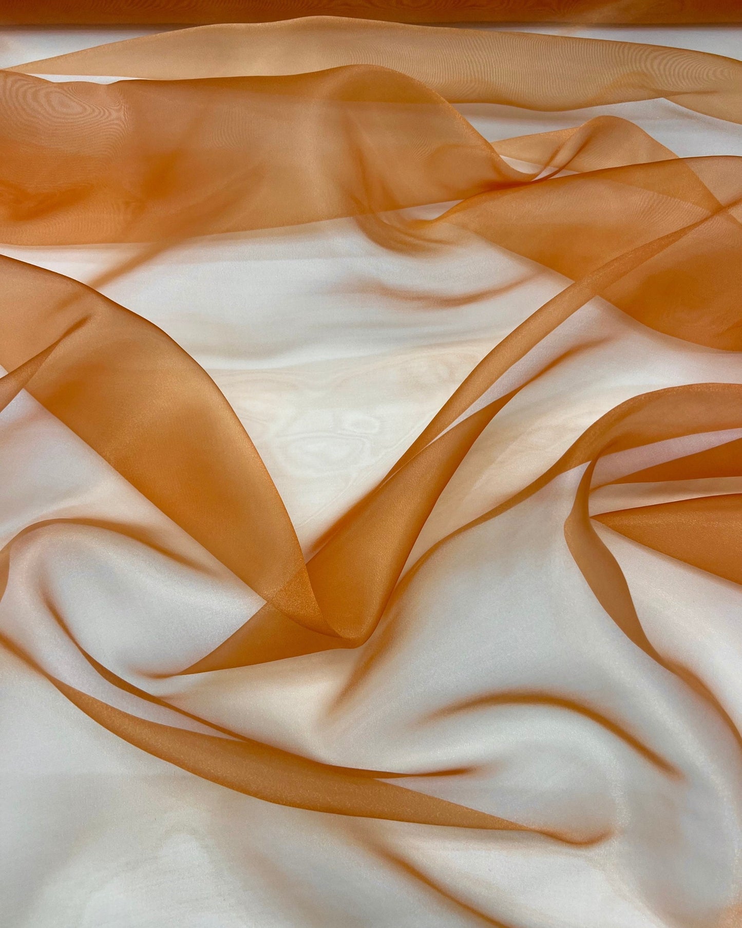 Orange Crystal Organza