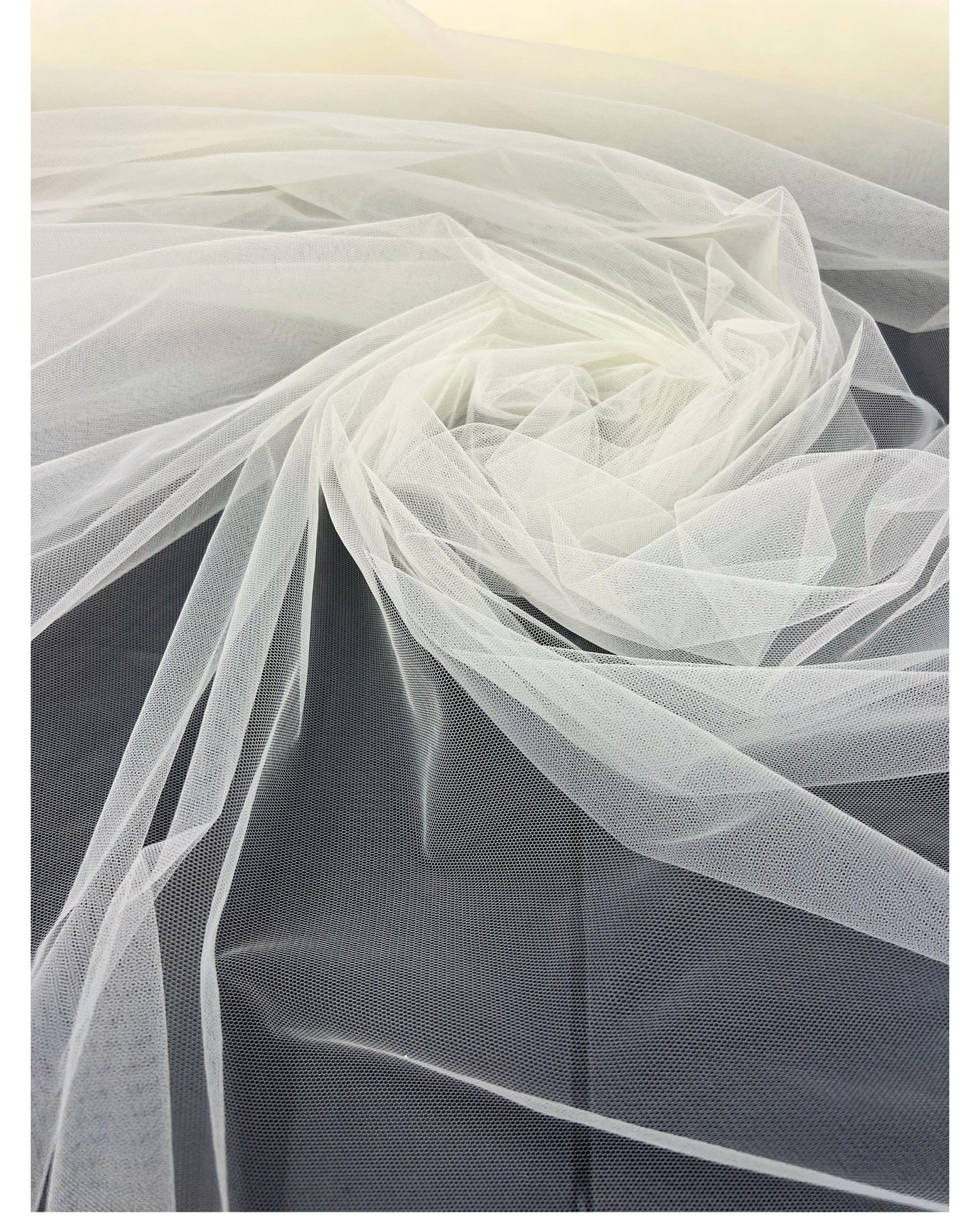 ivory stretch netting fabric