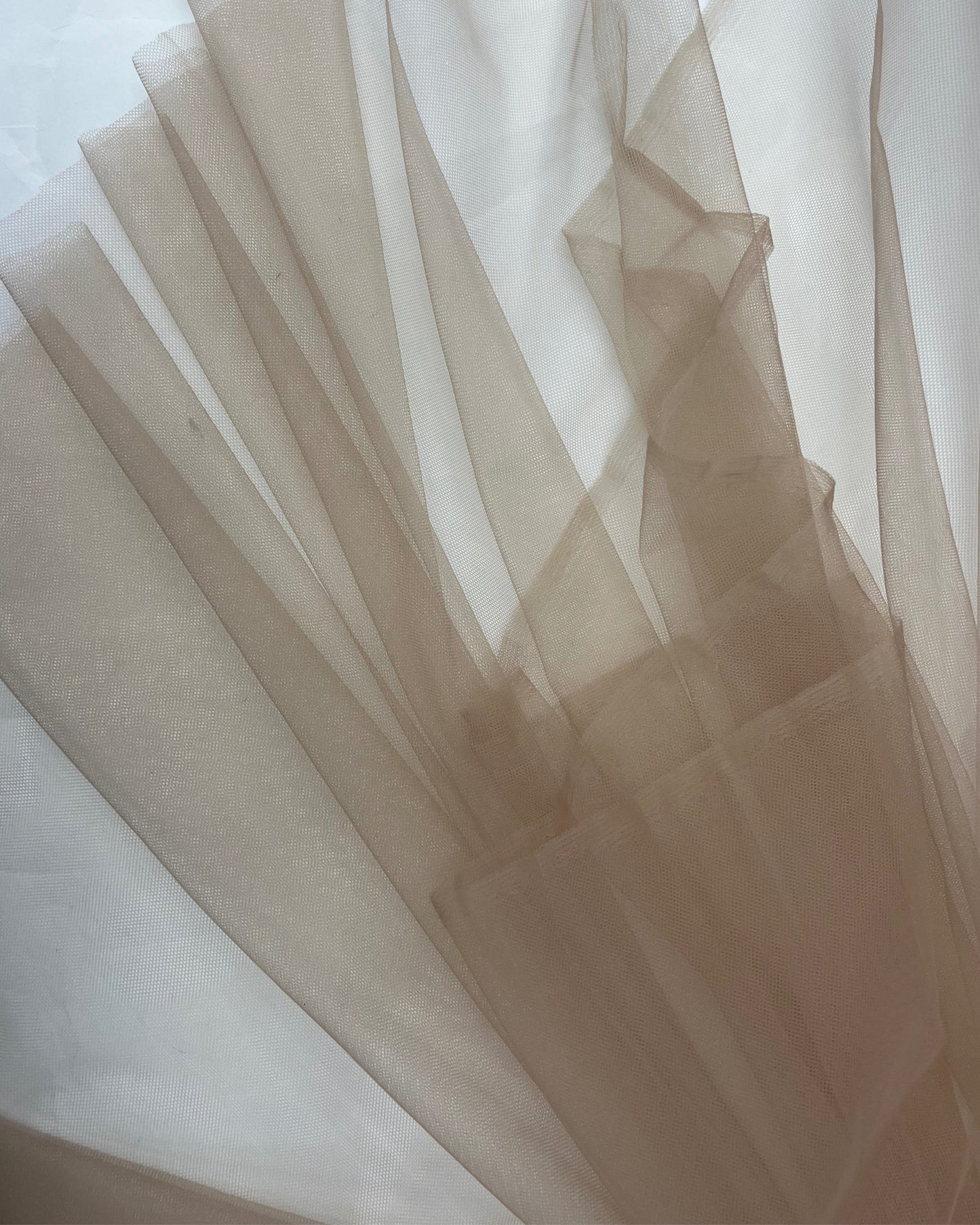 Medium Nude Stretch Netting Fabric