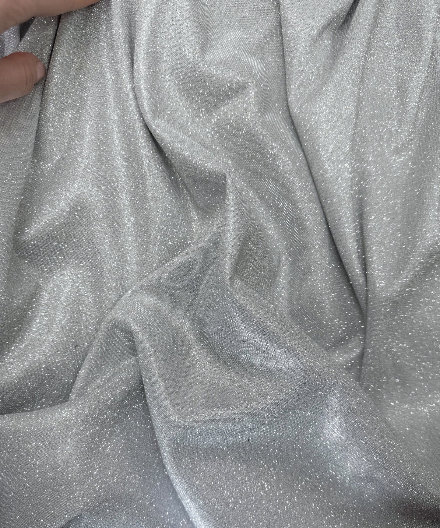 Light Silver Metallic Lurex Glitter