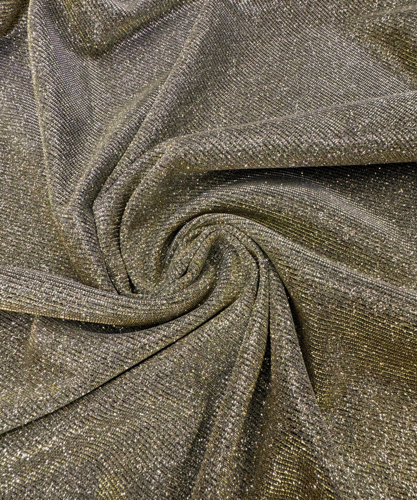 Gold Lurex Glitter Fabric, Gold Glitter Spandex Knit Fabric by the Yard, Sparkle Gold Shimmer Fabric for Evening Gowns, Backdrops