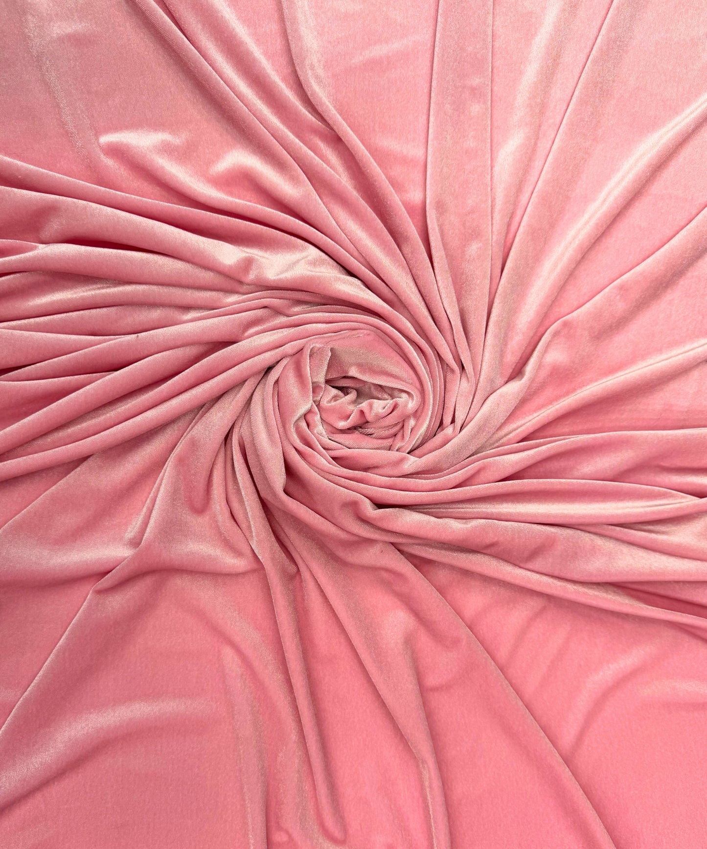 Dusty Pink Stretch Velvet