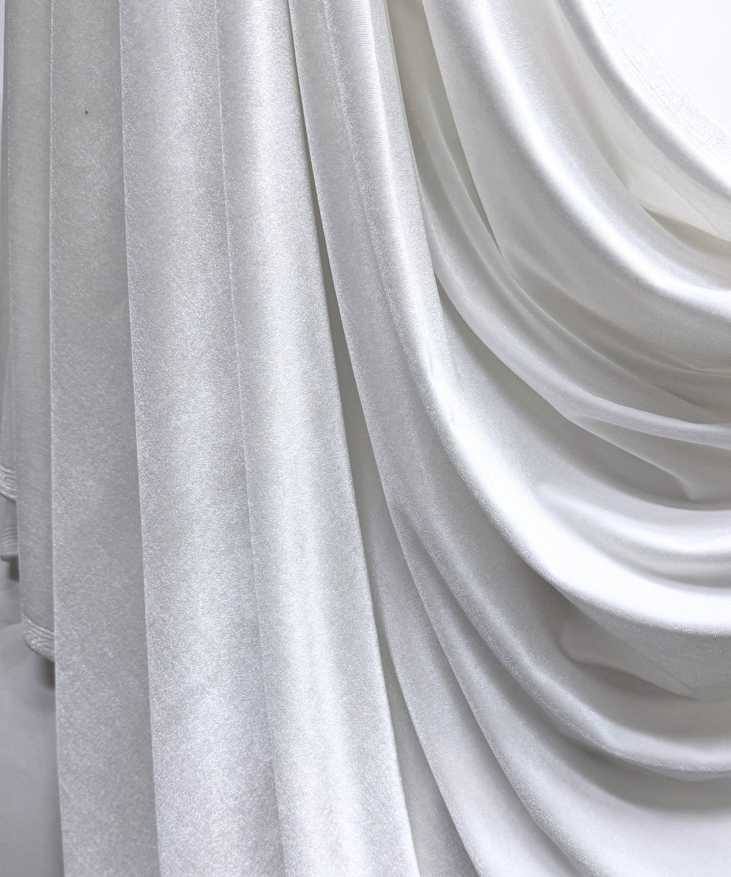 White Stretch Velvet