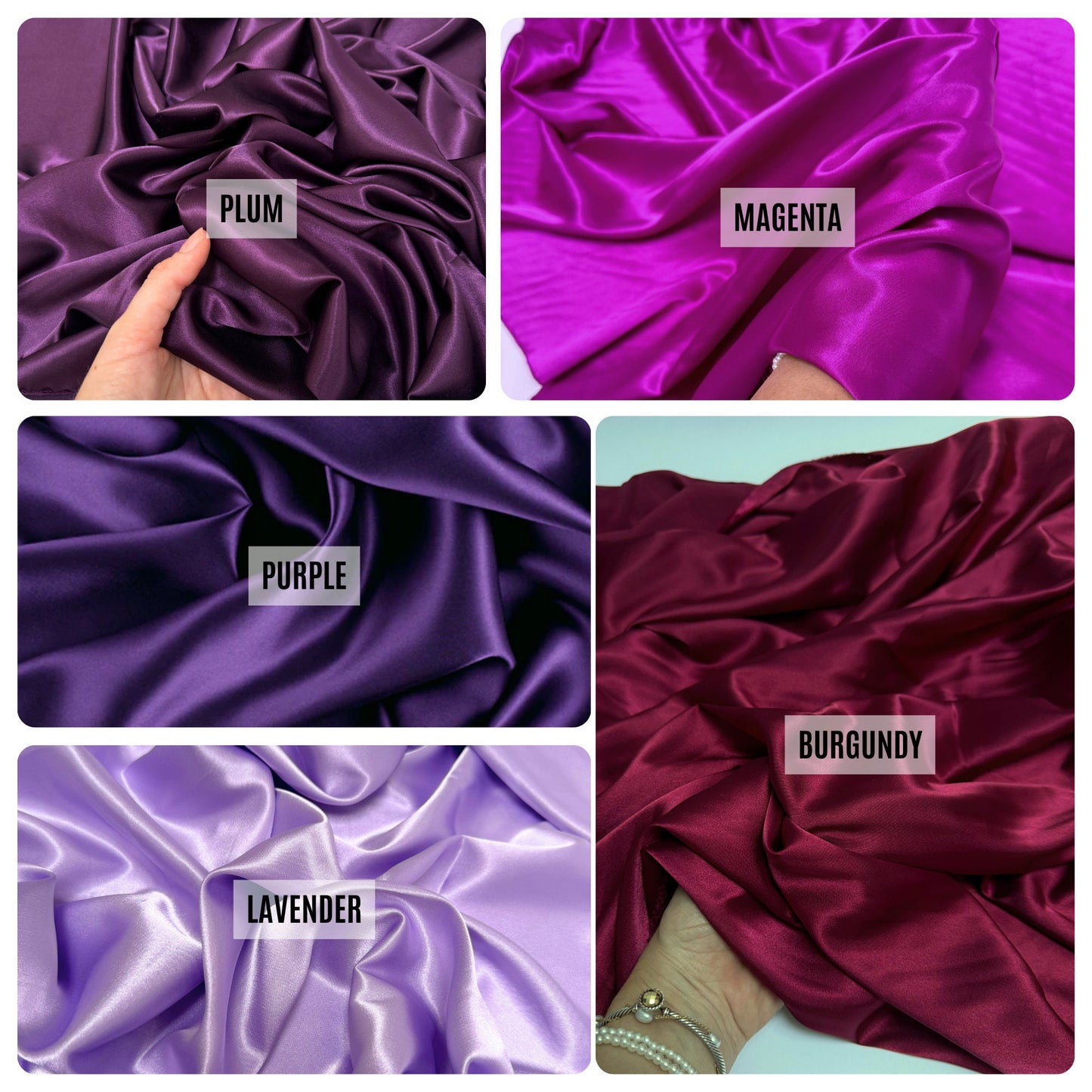 Silky Stretch Satin Fabric