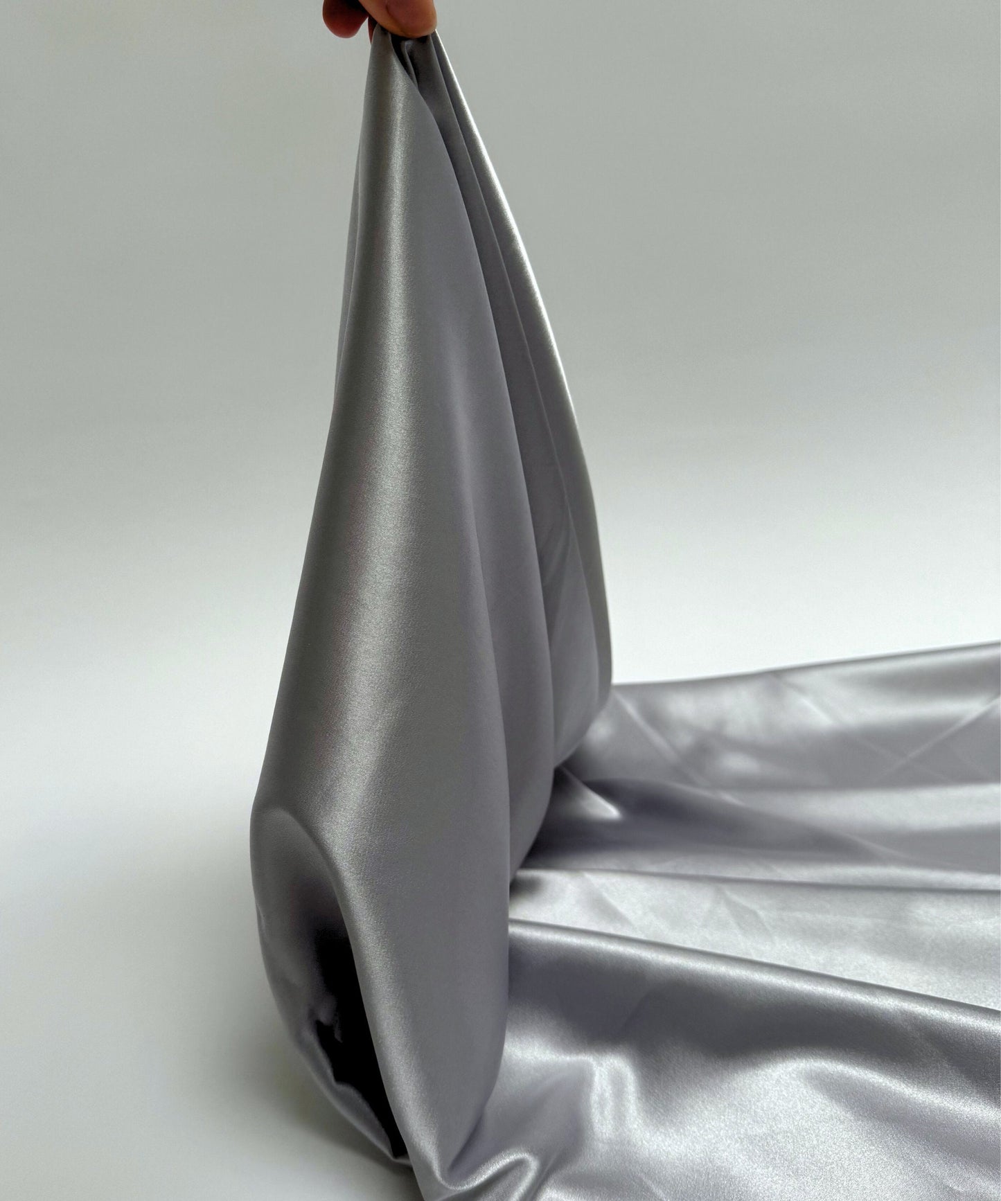 silver stretch fabric