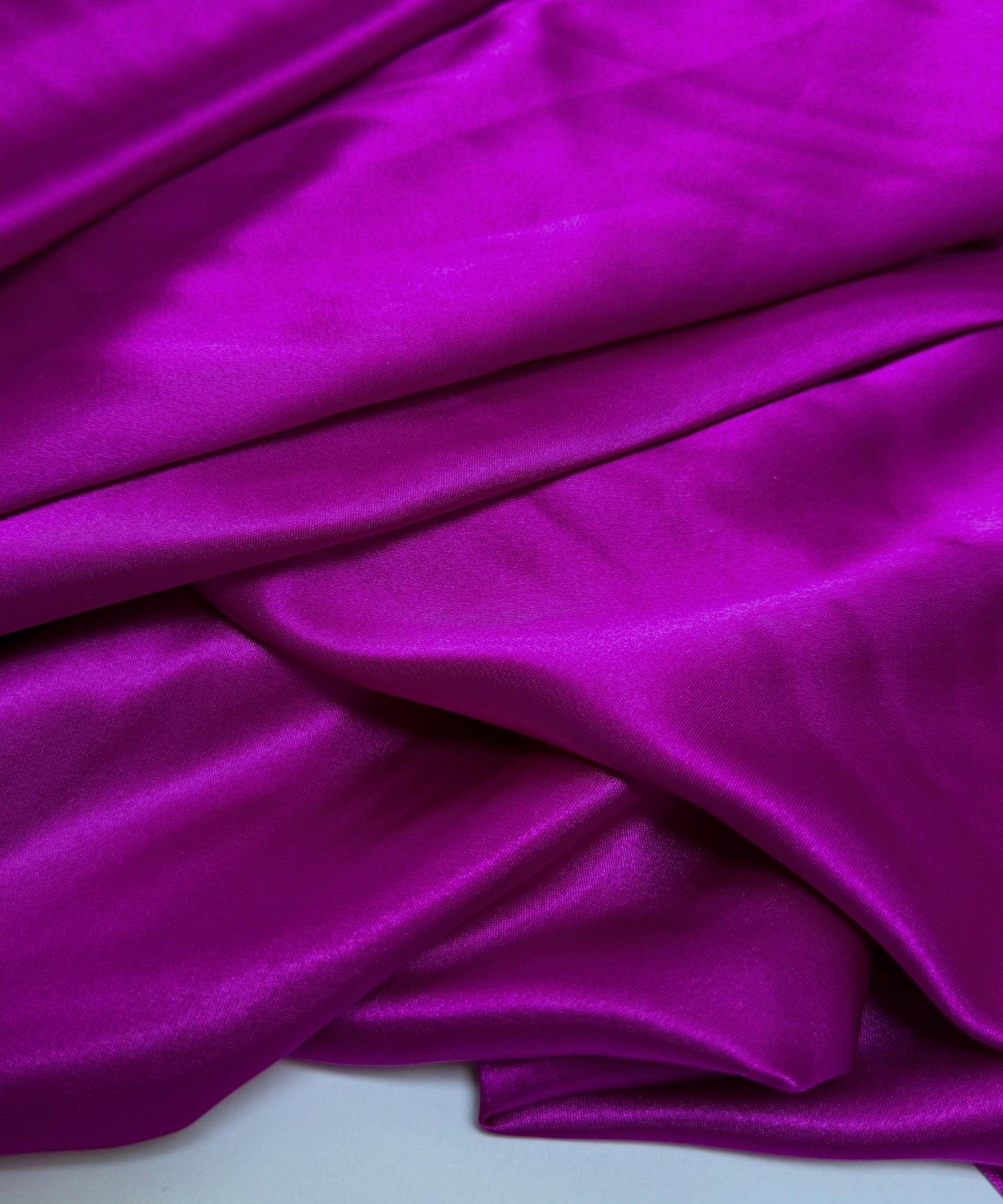 Magenta Silky Stretch Satin