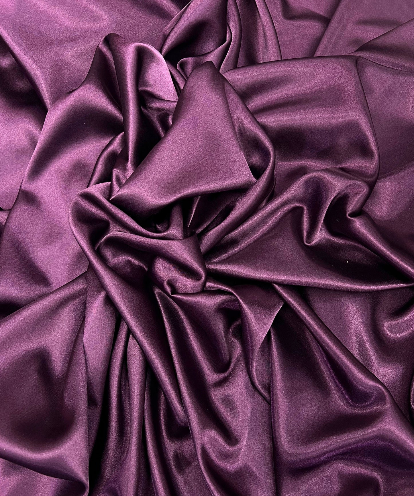 Eggplant Stretch satin