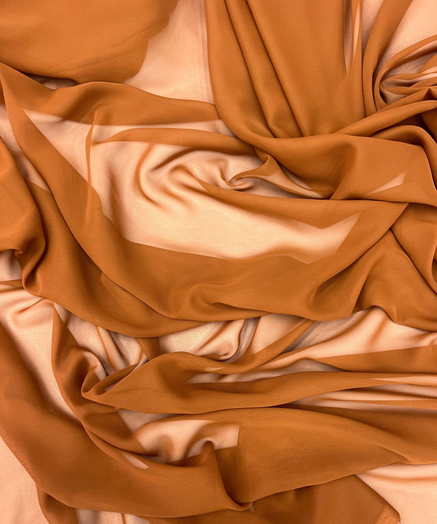 Rust Copper Chiffon