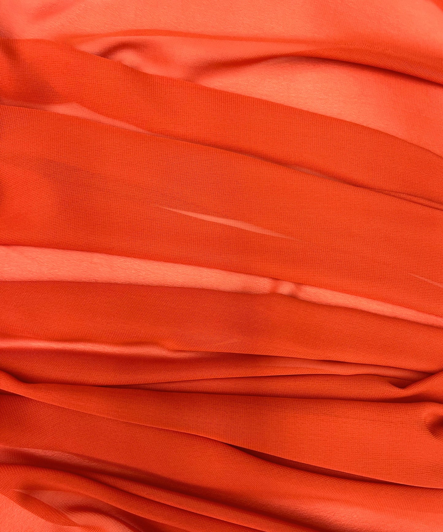 Burnt Orange Chiffon