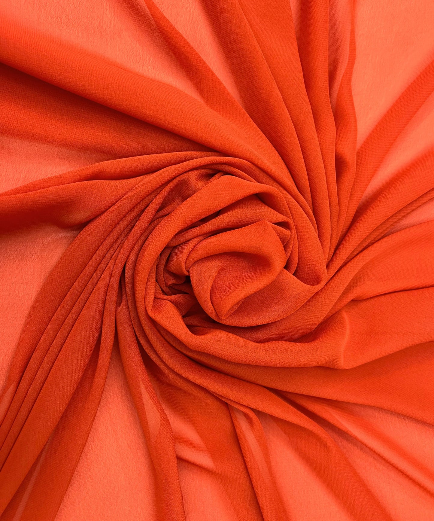 burnt orange chiffon by the yard
