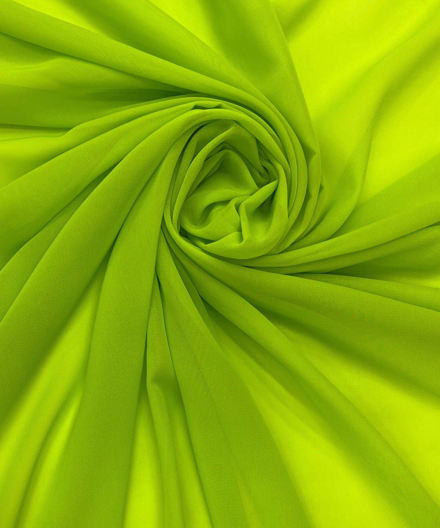 Lime Green chiffon fabric