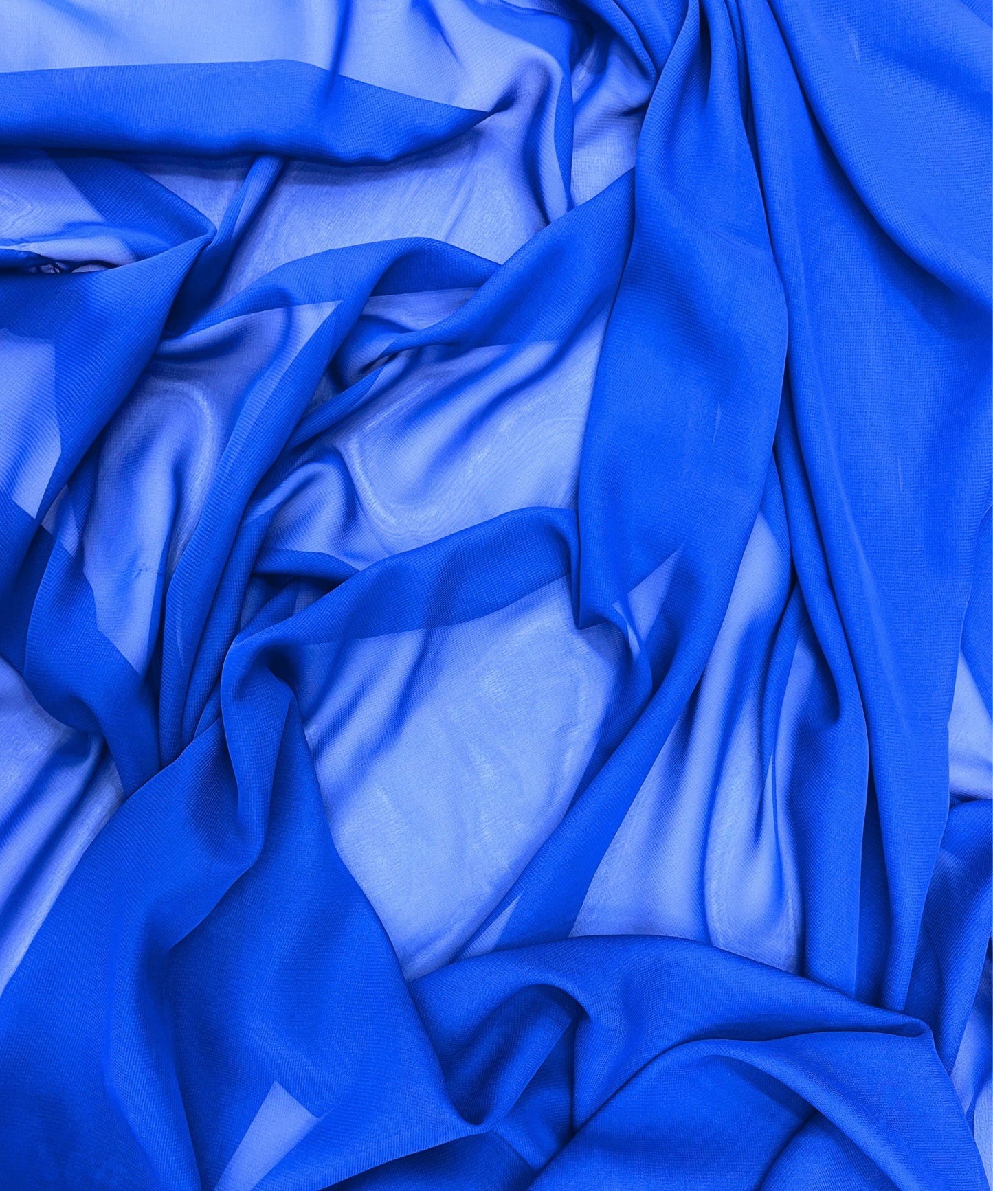 Royal Blue Chiffon
