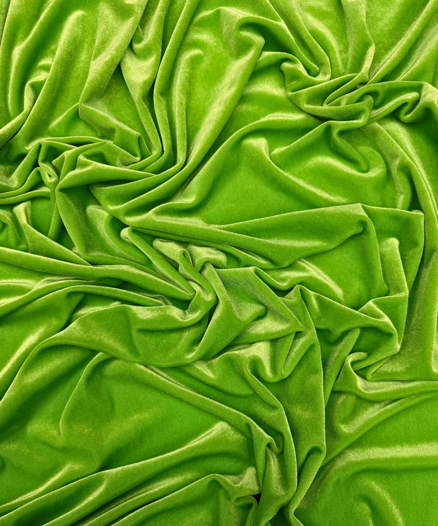 Lime Stretch Velvet
