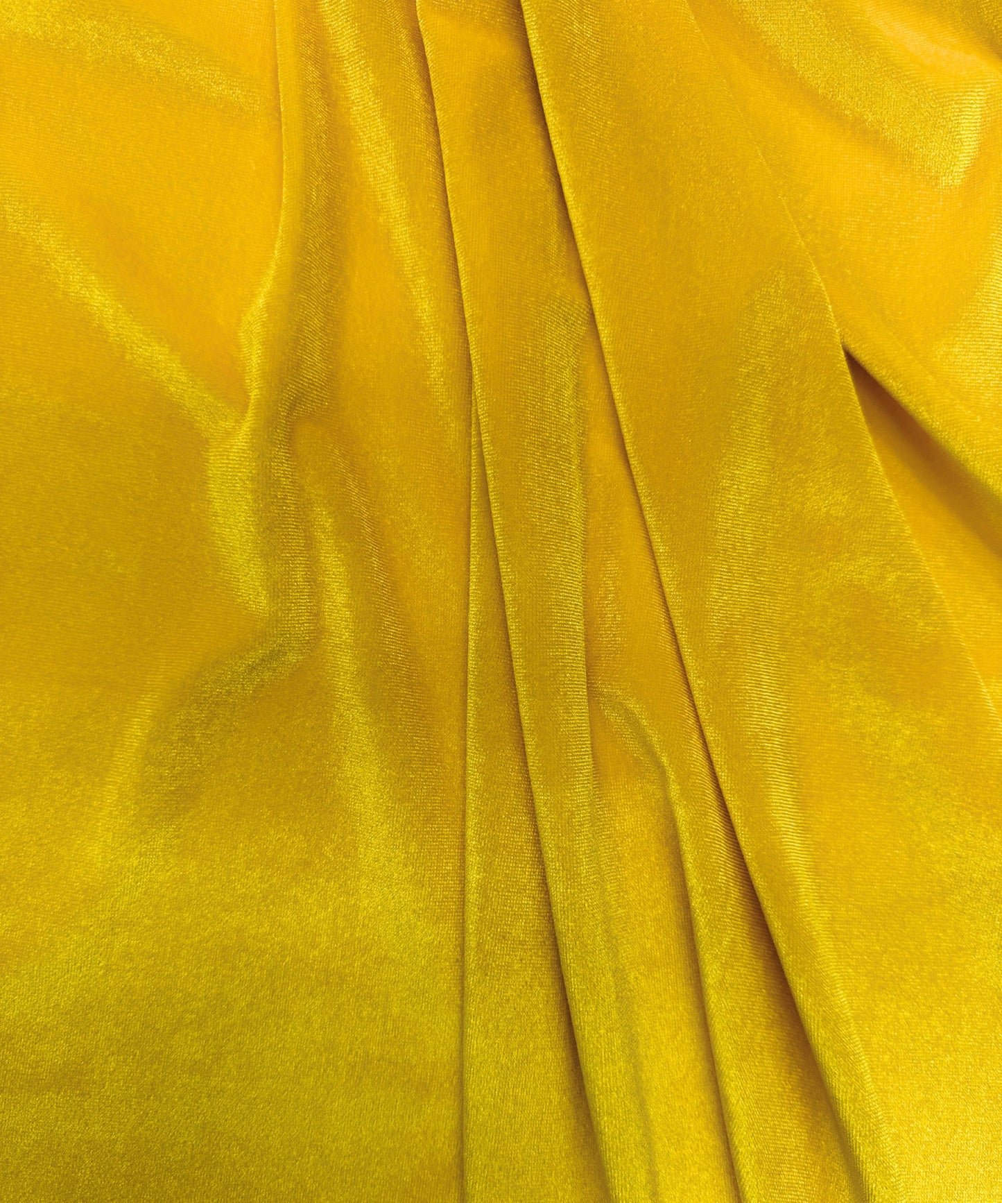 Yellow Stretch Velvet