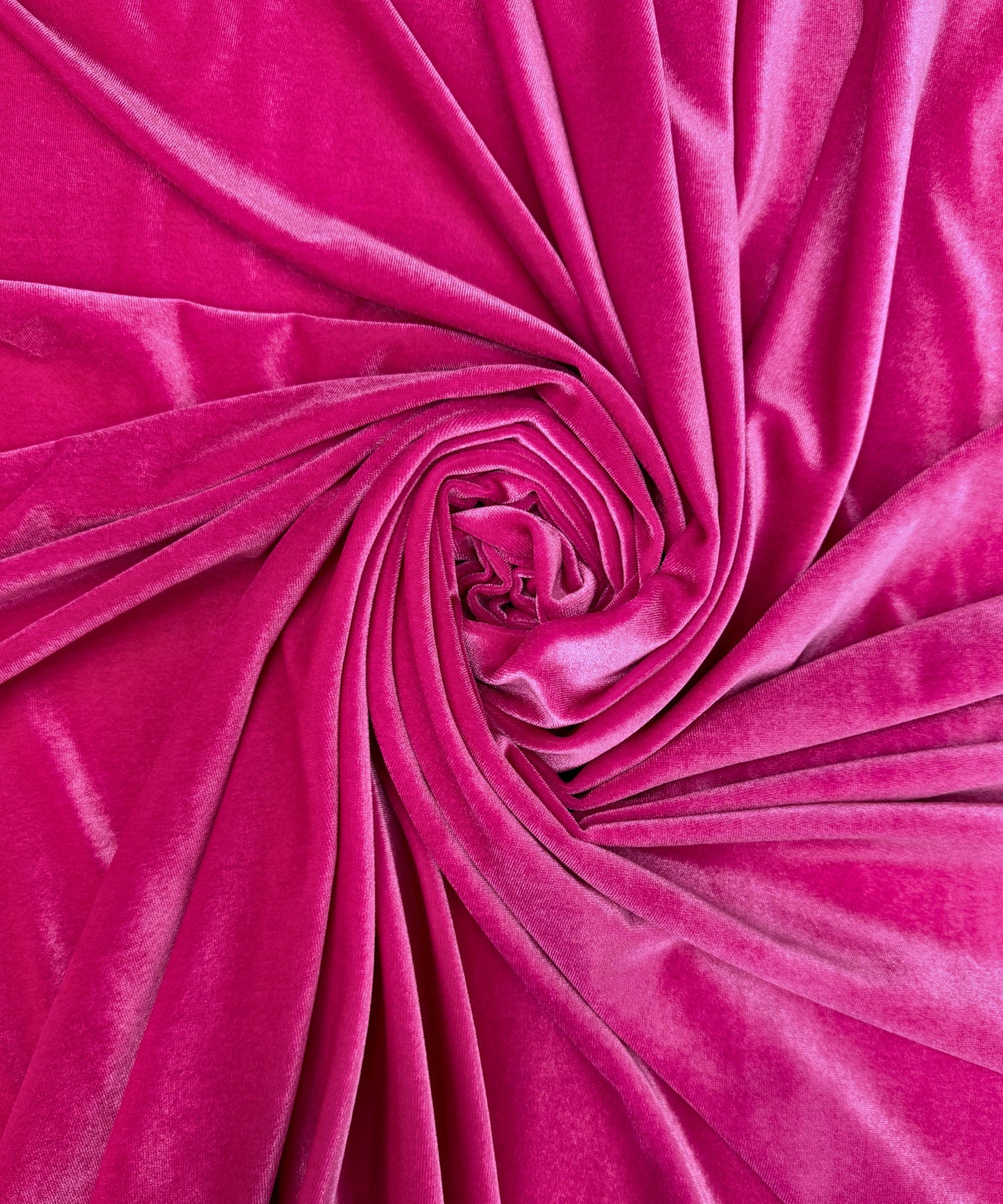 Hot Pink Stretch Velvet