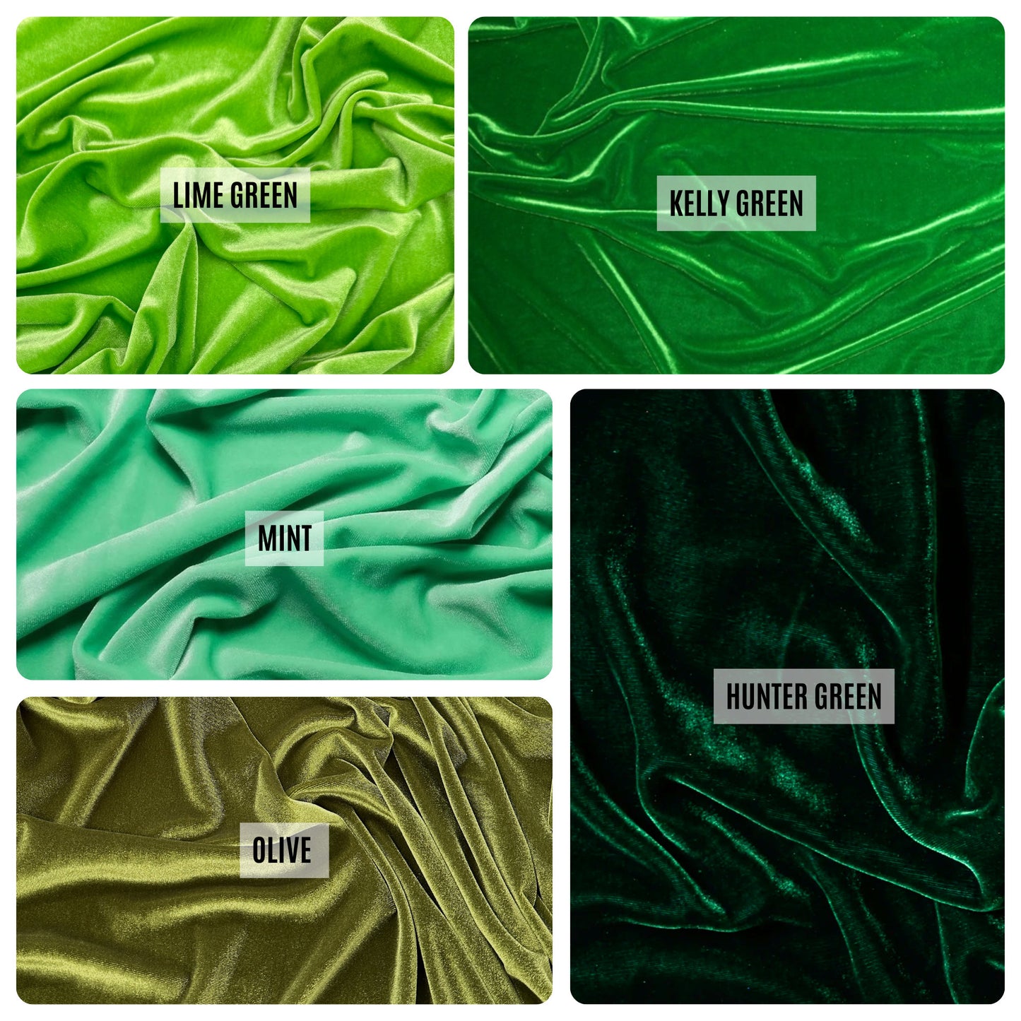 Stretchy Velvet Fabric by the Yard, Premium Quality Velvet, Colors Available, Luxury 4 Way Stretch Velvet Fabric for Apparel and Upholstery