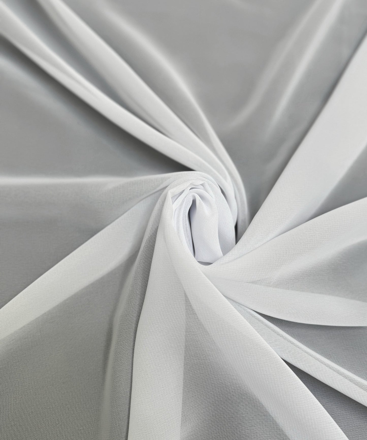 white chiffon by the yard
