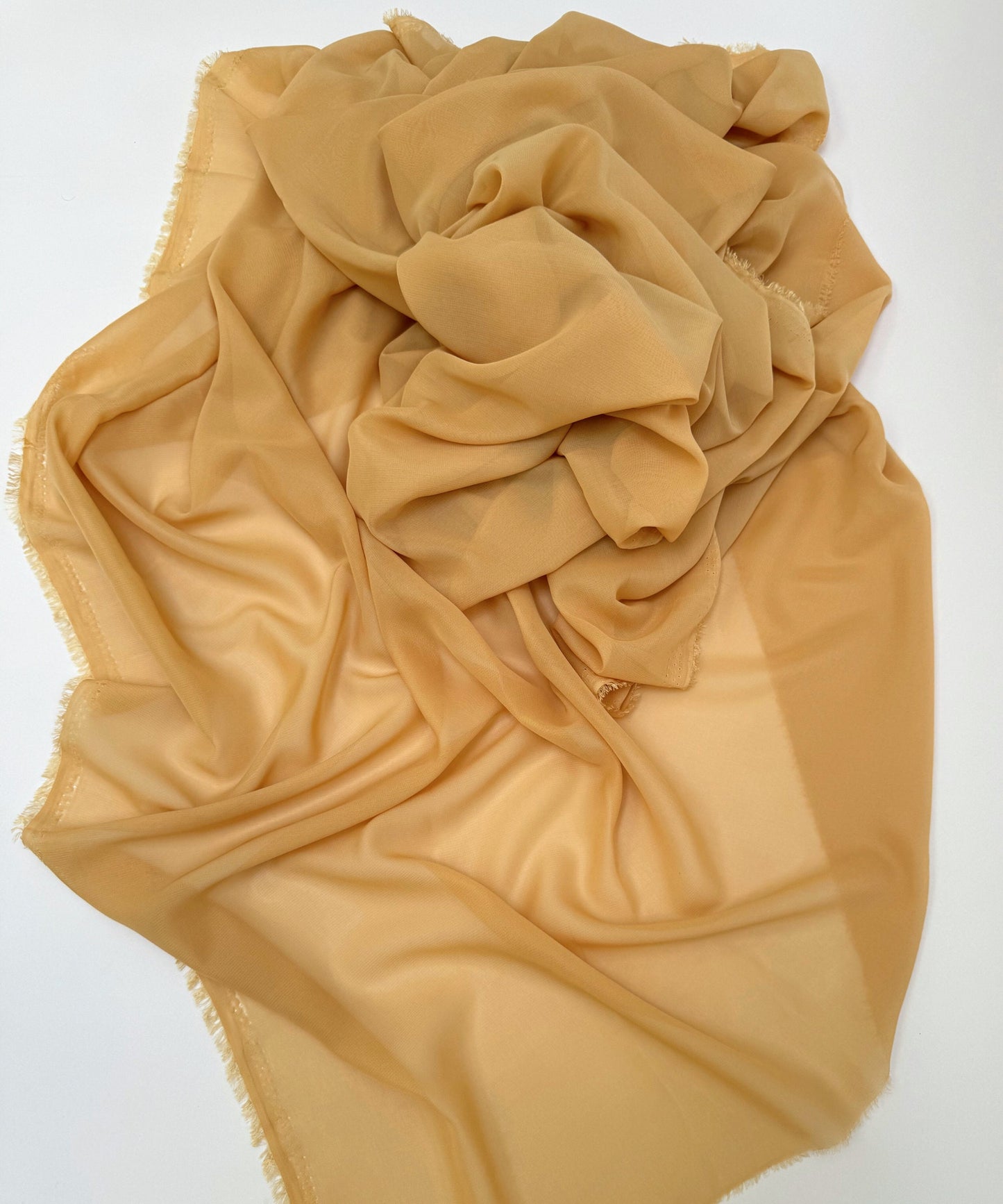 Beige Gold Chiffon